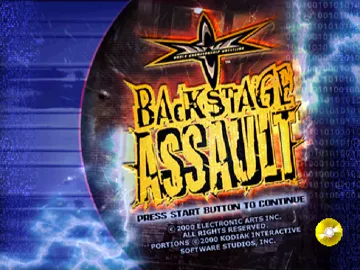 WCW Backstage Assault (US) screen shot title